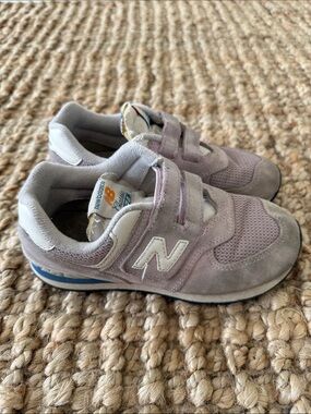 New Balance Kids Velcro Sneakers - Light Lavender & White